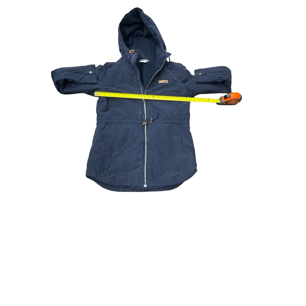 Columbia Womens Navy Sherpa Lined Hooded Parka Jacket XL0628 Blue M outdoors - Picture 8 of 8
